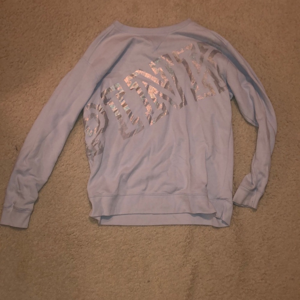 Blue oversized sweatshirt